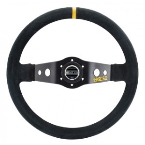 Volan Sparco 350mm Plat Piele Intoarsa