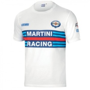 T-Shirt Sparco Martini Racing Alb