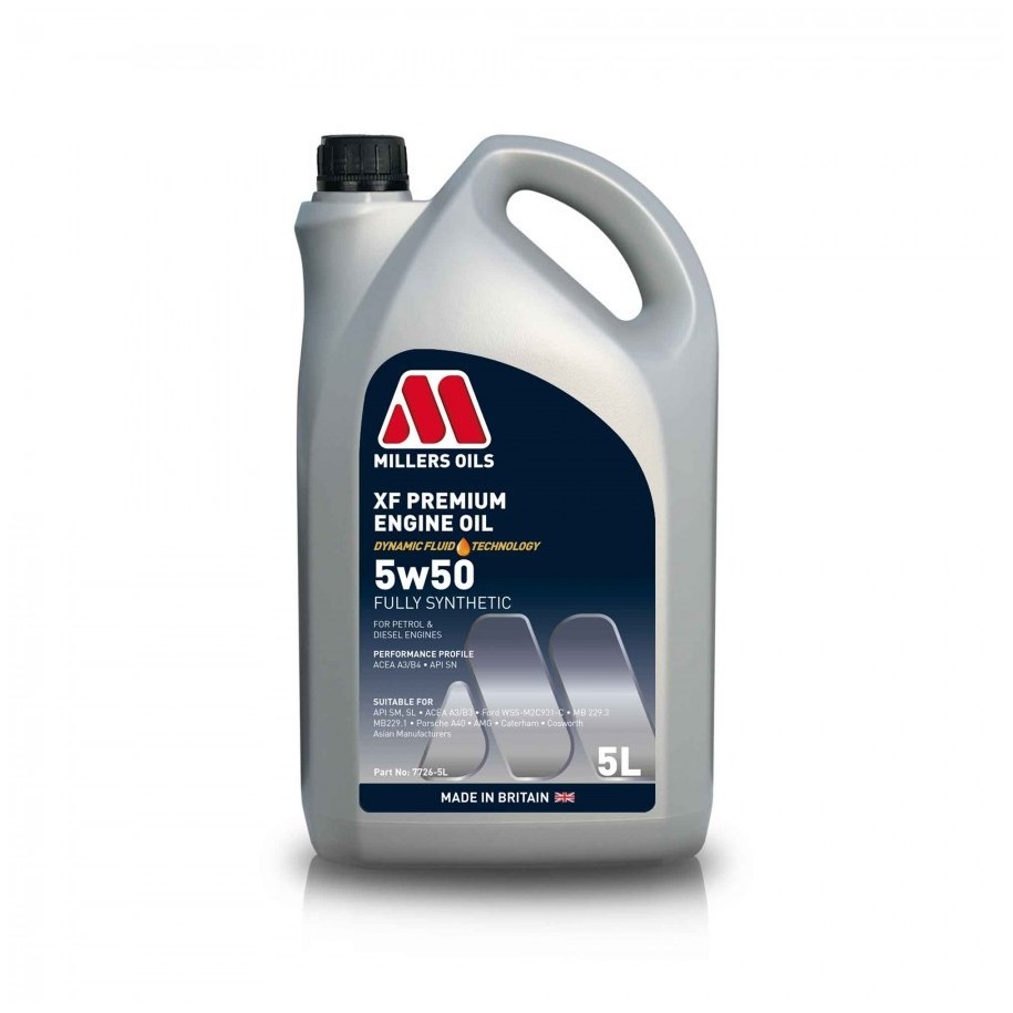 Millers Oils XF Premium Engine Oil 5w50 5L