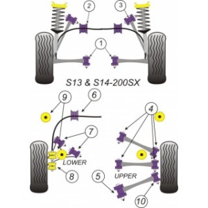 Nissan 200SX - Set bucse