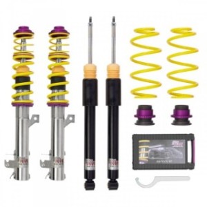 KW - suspensie reglabila V1 inox 10291001 Dacia Logan I