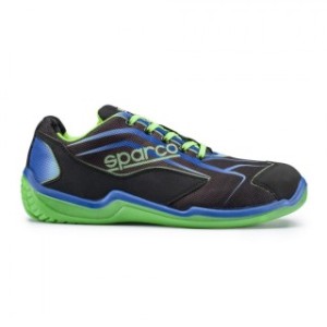 Sparco Touring L - Pantofi mecanici verde/albastru