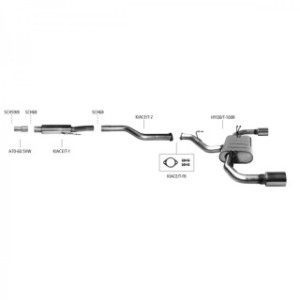 Evacuare cat-back Bastuck - I30 1.6T