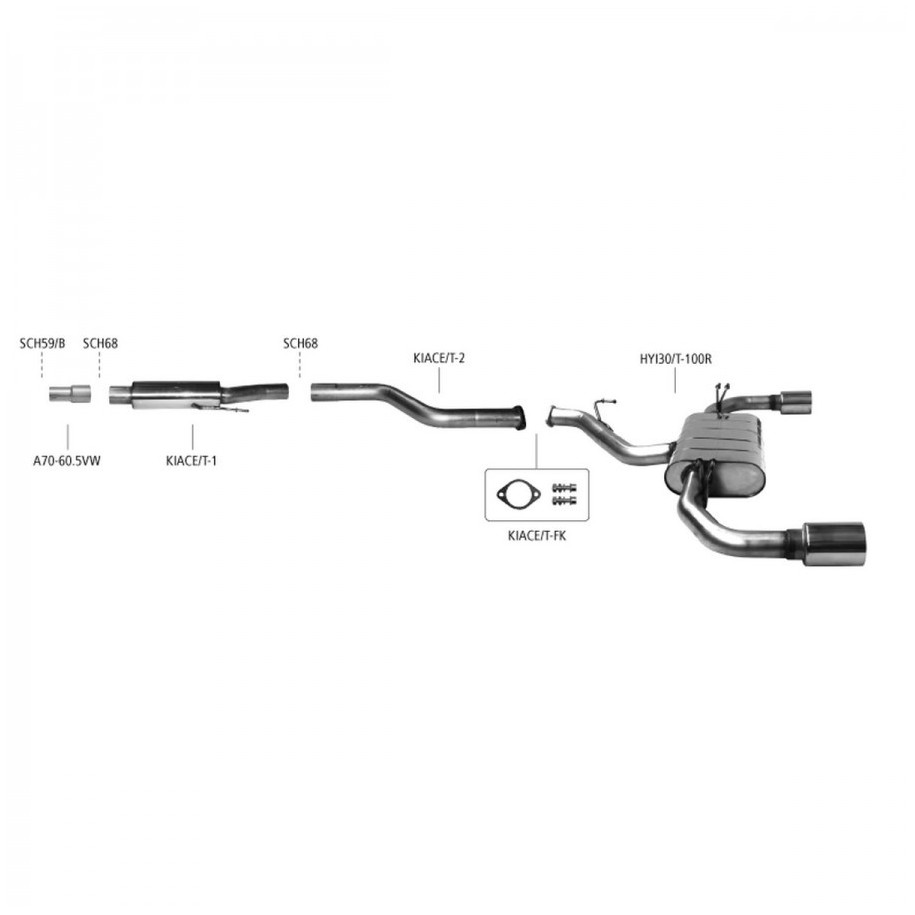 Evacuare cat-back Bastuck - I30 1.6T