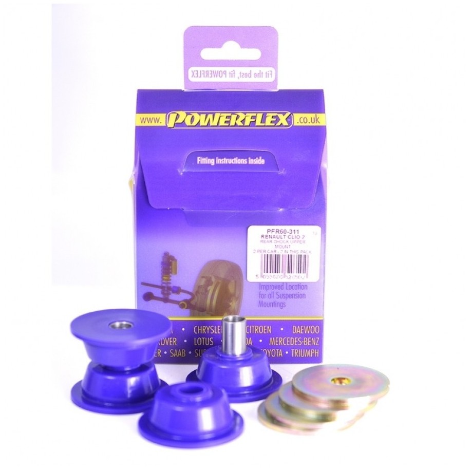 Bucsi Powerflex amortizoare spate - Clio 2