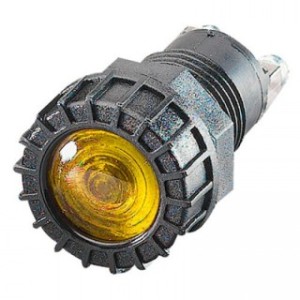 Lampa averizare 18mm cu bec schimbabil (galben)