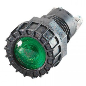 Lampa averizare 18mm cu bec schimbabil (verde)