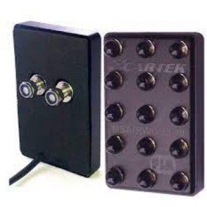 Lampa ploaie LED intermitent patrata Cartek